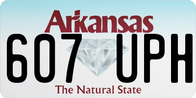 AR license plate 607UPH