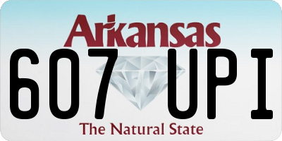 AR license plate 607UPI