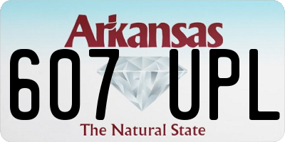 AR license plate 607UPL