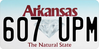 AR license plate 607UPM