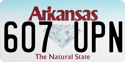 AR license plate 607UPN
