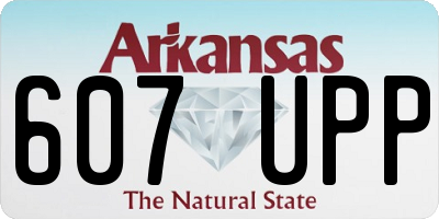 AR license plate 607UPP