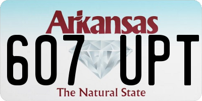 AR license plate 607UPT