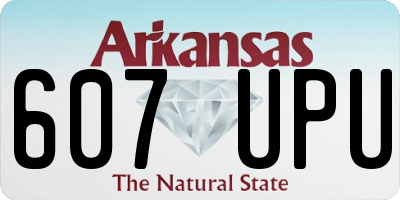 AR license plate 607UPU