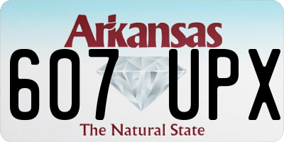 AR license plate 607UPX