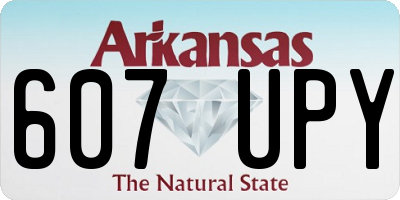 AR license plate 607UPY