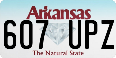 AR license plate 607UPZ