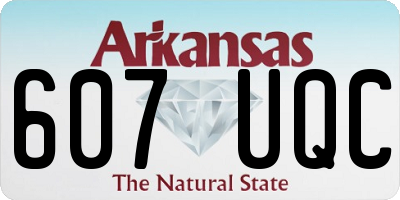 AR license plate 607UQC