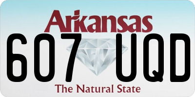 AR license plate 607UQD