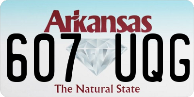 AR license plate 607UQG