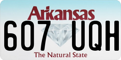 AR license plate 607UQH