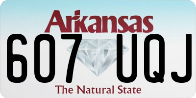 AR license plate 607UQJ