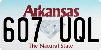 AR license plate 607UQL
