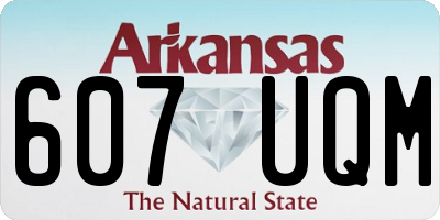 AR license plate 607UQM