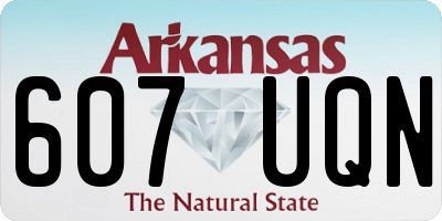 AR license plate 607UQN
