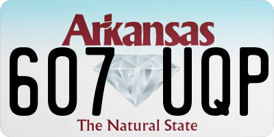 AR license plate 607UQP