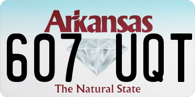 AR license plate 607UQT