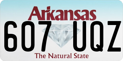 AR license plate 607UQZ