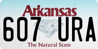 AR license plate 607URA