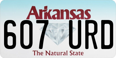 AR license plate 607URD