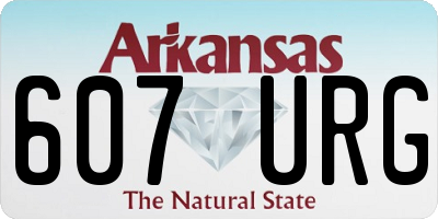 AR license plate 607URG