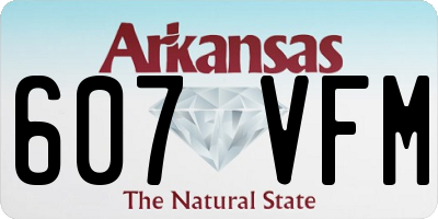 AR license plate 607VFM