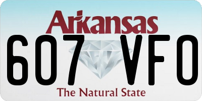 AR license plate 607VFO