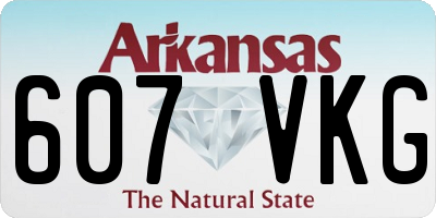 AR license plate 607VKG