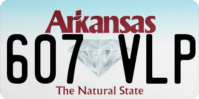 AR license plate 607VLP