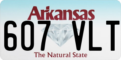 AR license plate 607VLT