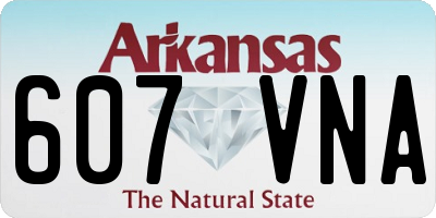 AR license plate 607VNA