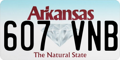 AR license plate 607VNB