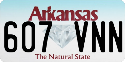 AR license plate 607VNN