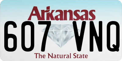 AR license plate 607VNQ