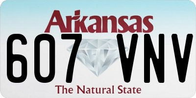AR license plate 607VNV