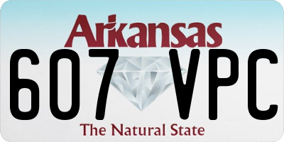 AR license plate 607VPC
