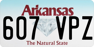 AR license plate 607VPZ