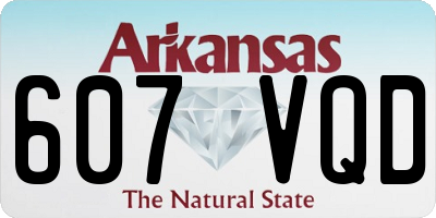 AR license plate 607VQD