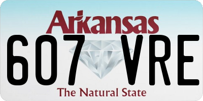 AR license plate 607VRE