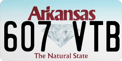 AR license plate 607VTB