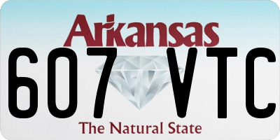 AR license plate 607VTC