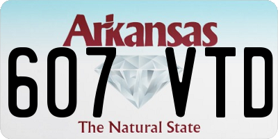 AR license plate 607VTD