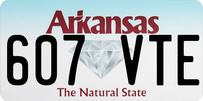 AR license plate 607VTE