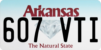 AR license plate 607VTI