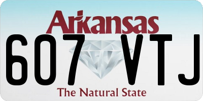 AR license plate 607VTJ