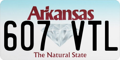 AR license plate 607VTL