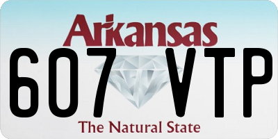 AR license plate 607VTP