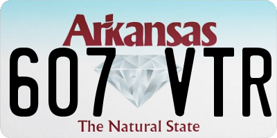 AR license plate 607VTR