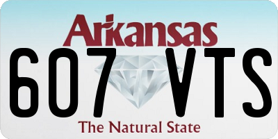 AR license plate 607VTS