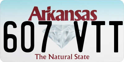 AR license plate 607VTT